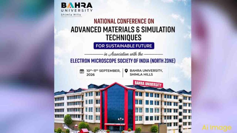 Bahra University में 10-11 सितंबर को राष्ट्रीय सम्मेलन, एडवांस्ड मटेरियल्स पर होगा शोध आदान-प्रदान