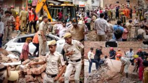 Delhi Building Collapse: दिल्ली के सत्य निकेतन में चार मंजिला इमारत गिरी, मलबे में दबे कई लोग