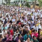 HPSEBL Employees Protest: बिजली बोर्ड के कर्मचारियों-पेंशनरों का शिमला में प्रदर्शन, ओपीएस समेत लंबित मांगें उठाईं