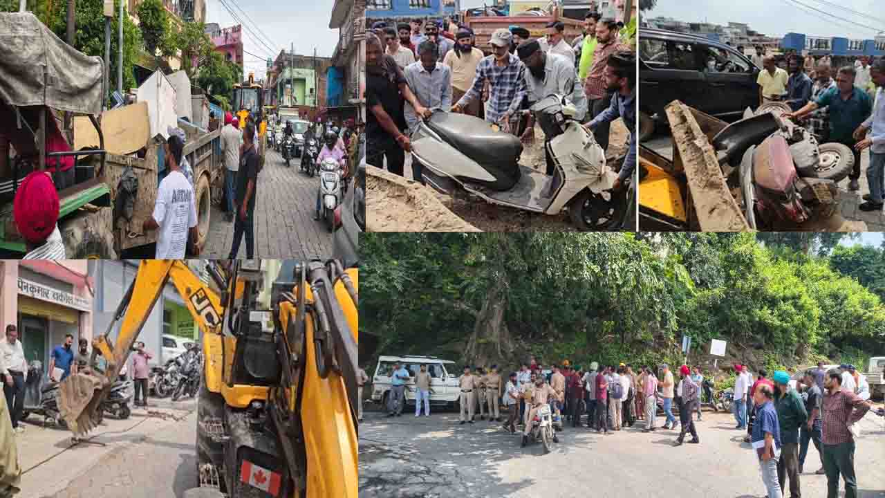 Sirmour News: नाहन में दिल्ली गेट से गोबिंदगढ़ तक प्रशासन का चला बुलडोजर, अवैध कब्जे ध्वस्त