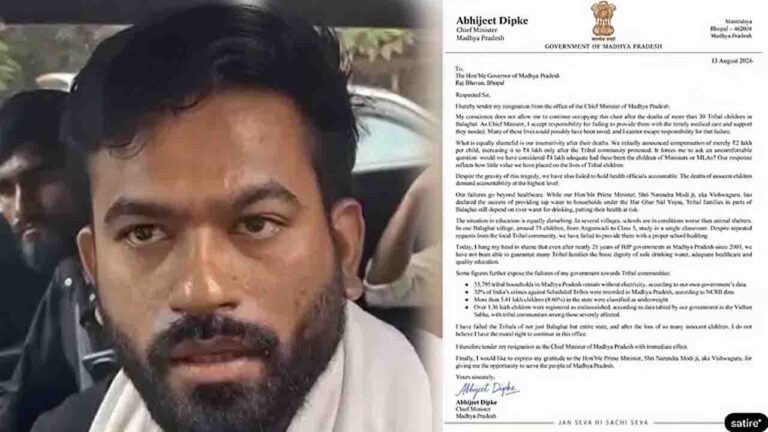 Abhijeet Dipke On Mohan Yadav Government: 'मैं मध्य प्रदेश के मुख्यमंत्री पद से इस्तीफा देता हूं, अभिजीत दीपके का मोहन यादव सरकार पर तंज