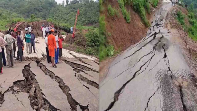 हिमाचल प्रदेश के सोलन जिले में नालागढ़-रामशहर-शिमला मार्ग पर कुमारहट्टी के पास एक बार फिर भूस्खलन हो गया है। इस भूस्खलन के चलते सड़क का बड़ा हिस्सा करीब 15 फीट नीचे धंस गया है, जिससे मार्ग पूरी तरह से बंद हो चुका है। सड़क पर जगह-जगह बड़ी-बड़ी दरारें आ गई हैं, जिससे स्थिति अत्यंत खतरनाक बनी हुई है। यह दूसरी बार है जब इस मार्ग पर यह स्थिति बनी है। पिछले वर्ष छह अगस्त को भी यह मार्ग धंस गया था और इस वर्ष भी वही हालत हो गई है। भूस्खलन की घटना के बाद सड़क के समीप स्थित एक मकान को एहतियात के तौर पर खाली करवा दिया गया है। इस कार्रवाई में एनडीआरएफ और प्रशासन की टीमें शामिल रहीं। सड़क बंद होने के कारण वाहन चालकों और स्थानीय निवासियों को भारी परेशानियों का सामना करना पड़ रहा है। आवागमन ठप होने से आसपास के क्षेत्रों के लोग वैकल्पिक मार्गों का सहारा लेने को मजबूर हैं। सड़क की स्थिति को देखते हुए प्रशासन अलर्ट मोड पर है और स्थिति पर लगातार नजर बनाए हुए है। घटना की गंभीरता को देखते हुए नालागढ़ के विधायक हरदीप बावा, एसडीएम नरेंद्र आहलुवालिया, तहसीलदार हुसन चंद, पीडब्ल्यूडी के अधिशासी अभियंता परवरसर सिंह और सहायक अभियंता राकेश कुमार ने कुम्हारहट्टी पहुंचकर स्थिति का जायजा लिया। अधिकारियों ने मौके पर जाकर भूस्खलन से हुए नुकसान का आकलन किया और राहत कार्यों की दिशा में आवश्यक दिशा-निर्देश दिए। एसडीएम नालागढ़ नरेंद्र आहलुवालिया ने बताया कि पीडब्ल्यूडी विभाग और एनडीआरएफ की टीम ने मौके पर जाकर सड़क के साथ लोगों के मकानों को खाली करवा दिया है। उन्होंने कहा कि प्रशासन ने लोगों से अपील की है कि वे बंद किए गए मार्ग पर जाने से बचें और संभावित खतरे को देखते हुए प्रशासन के निर्देशों का पालन करें। वहीं, इस भूस्खलन ने एक और गंभीर समस्या पैदा कर दी है। नालागढ़-रामशहर-शिमला रोड पर कुमारहट्टी-मित्तियां के पास हुए भारी भूस्खलन के कारण चिकनी खड्ड का बहाव पूरी तरह अवरुद्ध हो गया है। इस कारण वहां कई मीटर लंबी एक विशाल कृत्रिम झील बन गई है, जिसमें कई फीट पानी जमा हो गया है। मलबे का यह बांध कभी भी अचानक टूट सकता है, जिससे निचले क्षेत्रों में अचानक तीव्र बाढ़ जैसी गंभीर स्थिति पैदा होने का खतरा बना हुआ है। खड्ड का जलस्तर लगातार बढ़ने से आसपास के गांवों में दहशत का माहौल है। प्रशासन ने निचले इलाकों में रहने वाले लोगों को सतर्क रहने की सलाह दी है। एसडीएम नरेंद्र आहलुवालिया ने आमजन से अपील करते हुए कहा कि लोग चिकनी खड्ड के आसपास या तटीय क्षेत्रों में जाने से पूरी तरह बचें। खड्ड के निचले इलाकों और खड्ड के तटों के पास रह रहे सभी लोग एवं परिवार तुरंत अपने साथ परिजनों की सुरक्षा सुनिश्चित करें और सतर्क रहें। उन्होंने कहा कि किसी भी प्रकार की आपातकालीन स्थिति, जलस्तर में बदलाव या खतरे का आभास होने पर तुरंत स्थानीय प्रशासन से संपर्क करें।