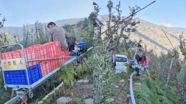 Himachal Apple Monorail Technology: हिमाचल में चीनी मोनोरेल से सेब परिवहन शुरू, नेपाल के मजदूरों पर घटेगी निर्भरता..!