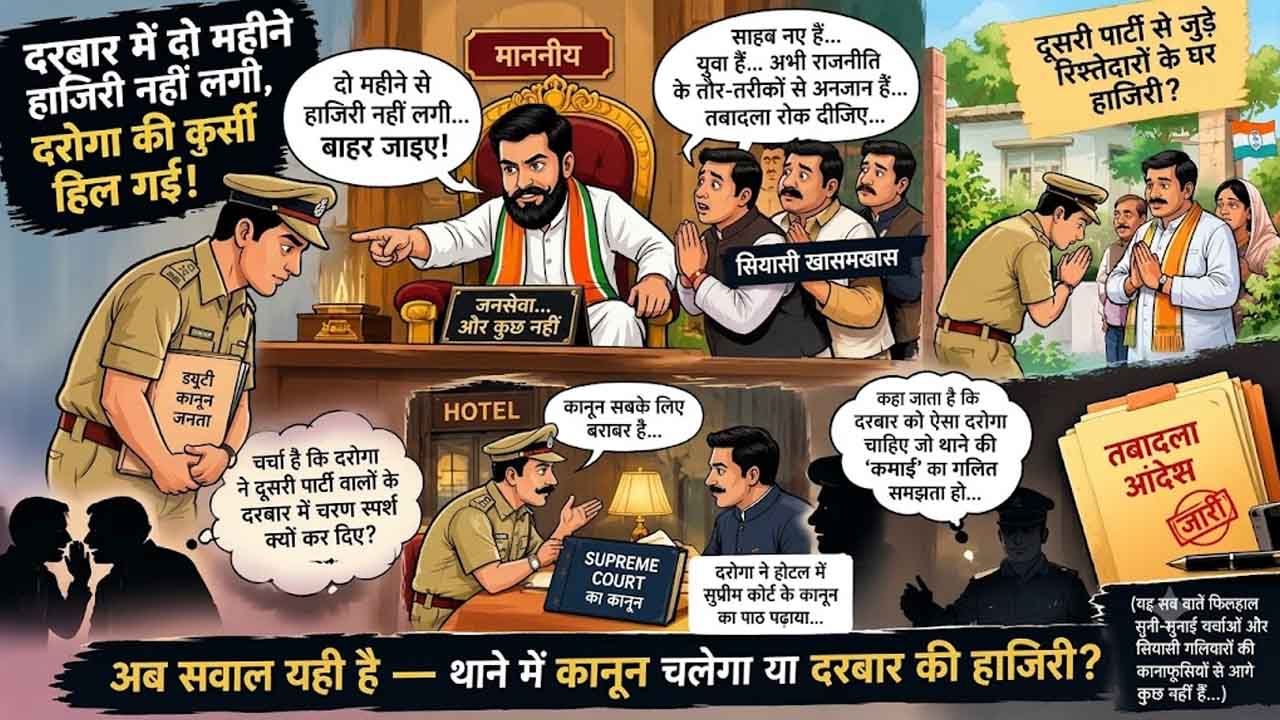 Police Transfer Politics: माननीय के दरबार में दो महीने नहीं लगी हाजिरी, तो बदल गई दरोगा की कुर्सी की धारा!